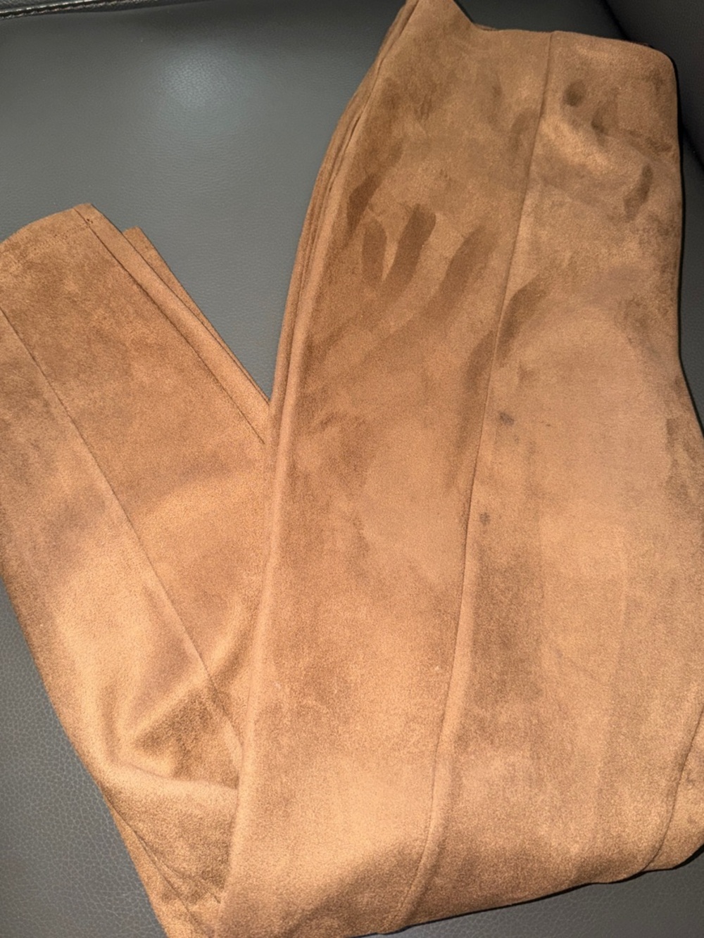 LOFT Suede-Look Brown Leggings